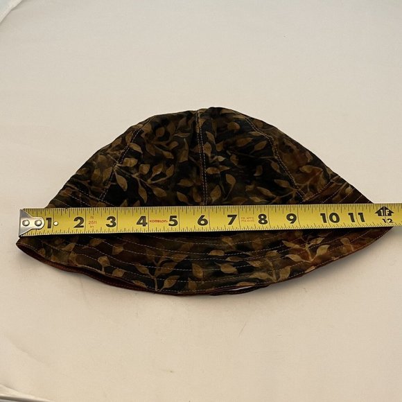 Lost River Clothing Company Reversible Fall Leaf Print Bucket Hat Y2K Inspired - Picture 14 of 14